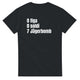 T-shirt "0 figa. 0 soldi, 7 Jägerbomb"