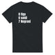 T-shirt "0 figa. 0 soldi, 7 Negroni"