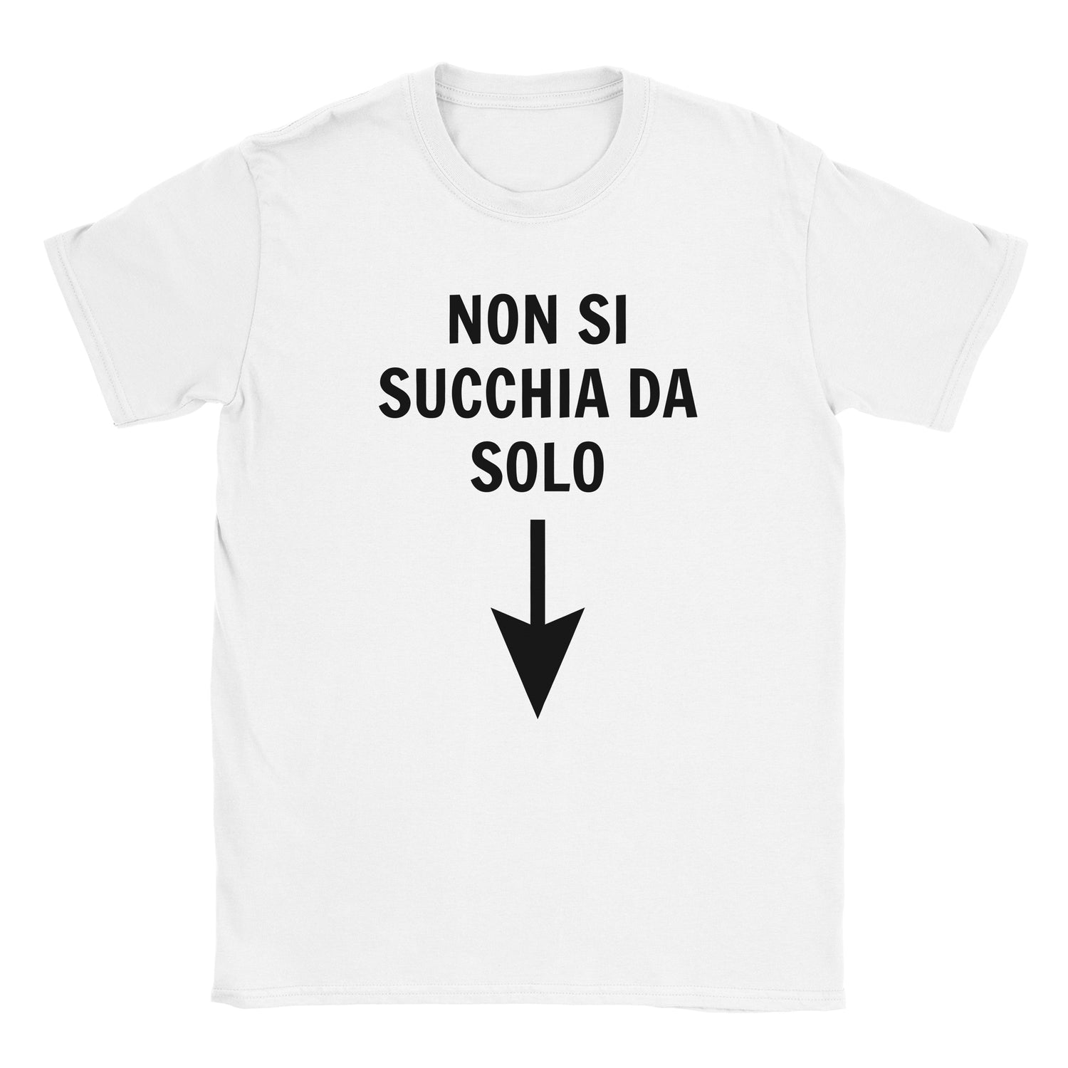 T-shirt "non si succhia da solo"