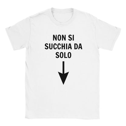 T-shirt "non si succhia da solo"