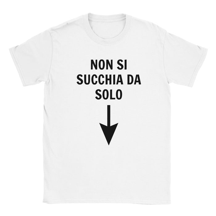 T-shirt "non si succhia da solo"