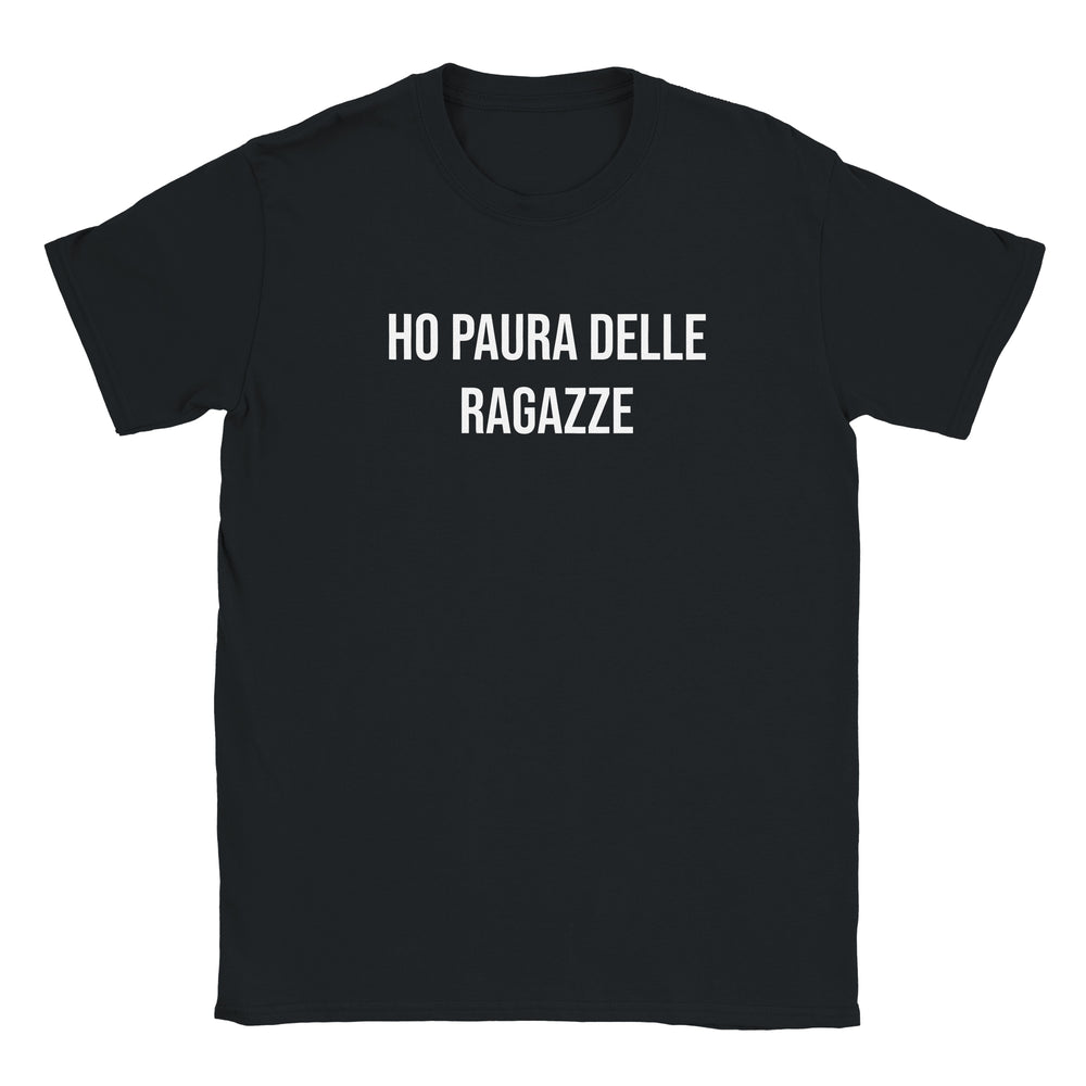 T-shirt "ho paura delle ragazze"